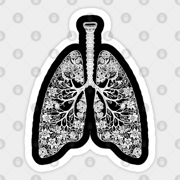 Core Lungs Sticker by OrganicLace